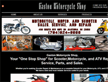 Tablet Screenshot of gastonmotorcycleshop.com